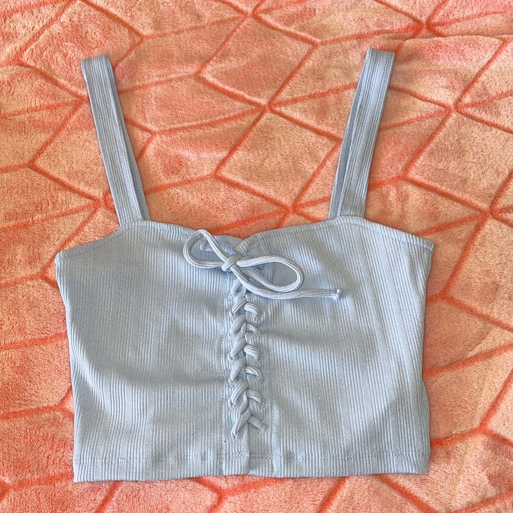 Baby blue tank top
